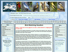 Tablet Screenshot of bird-watching-vacation.com